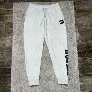 Grey sweatpants
